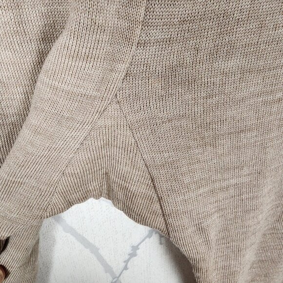 Snowflakes Beige 100% Wool  Knit Baselayer Longjohns - Picture 2 of 6